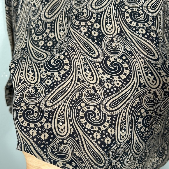 Vintage Land’s End Silk Shirt 80s 90s style size 8 - Picture 11 of 16